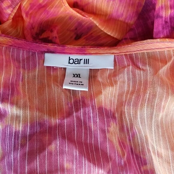 Bar III Long Sleeve Wrap Blouse. Size XXL. New With Tags $59 - Picture 8 of 11